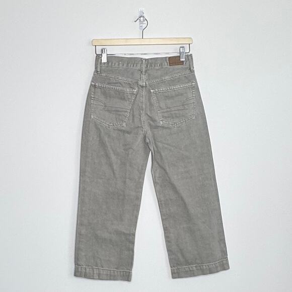 AMERICAN EAGLE | High Rise Wide Leg Crop Pants | 2s - Picture 4 of 6